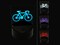 Racing Bike Bicycle Cyclist Cycling 3D Illusion LED Night Light Sign Nightstand Desk Lamp